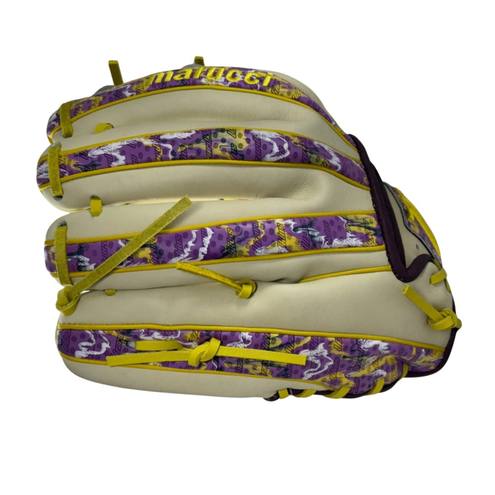 Marucci Custom Exclusive Cypress 11.5" Baseball Glove: Camel/Purple/Geaux Camo