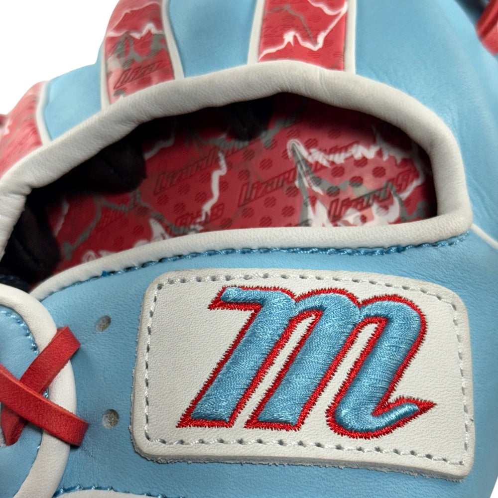 Marucci Custom Exclusive Cypress 11.5" Baseball Glove: Columbia Blue/Red/Scarlet Camo