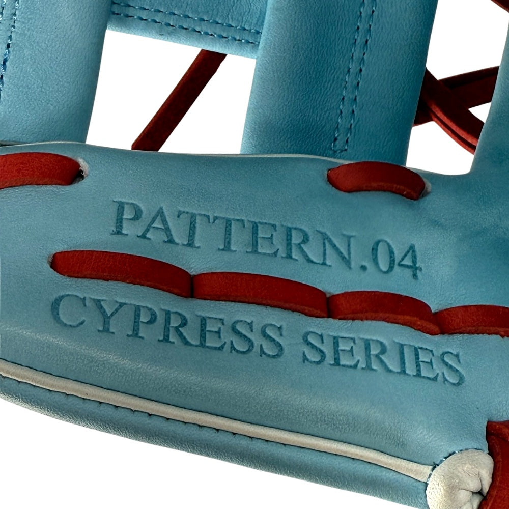 Marucci Custom Exclusive Cypress 11.5" Baseball Glove: Columbia Blue/Red/Scarlet Camo