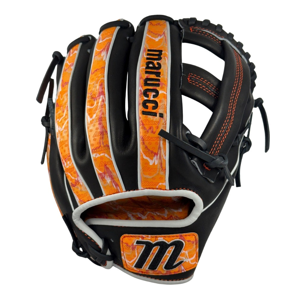 Marucci Custom Exclusive Cypress 11.5" Baseball Glove: Black/Orange Crush