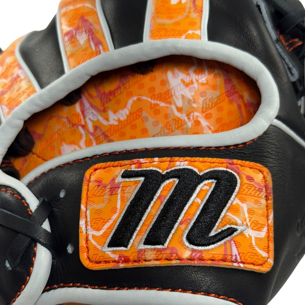 Marucci Custom Exclusive Cypress 11.5" Baseball Glove: Black/Orange Crush
