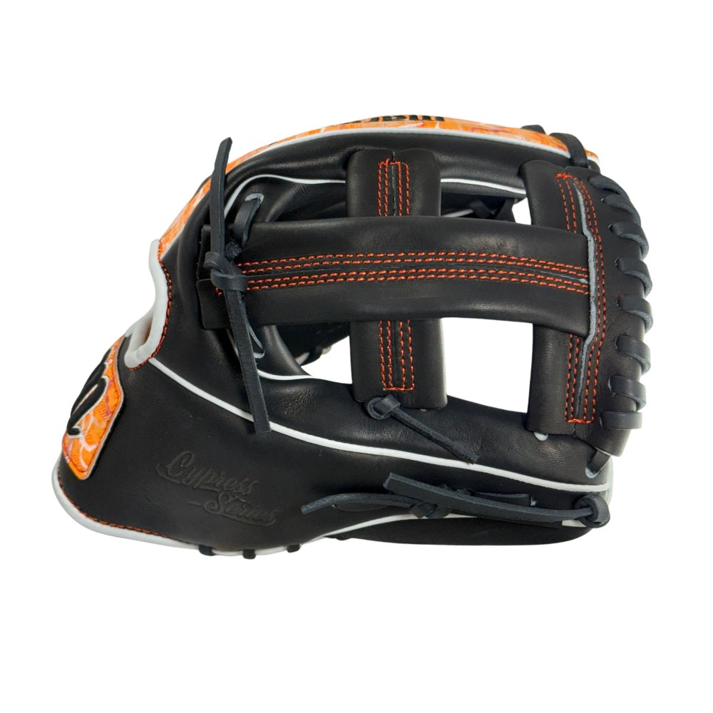 Marucci Custom Exclusive Cypress 11.5" Baseball Glove: Black/Orange Crush