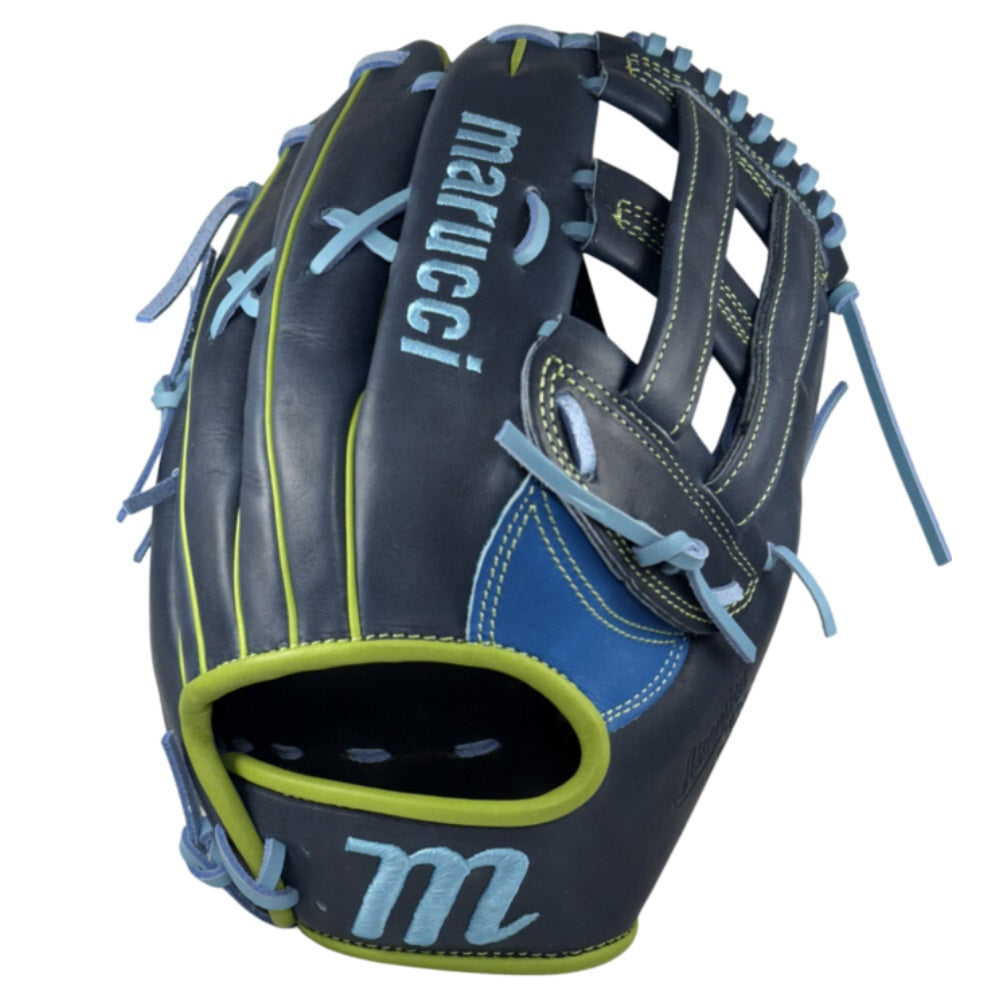 Marucci Custom Ascension M Type 12.5" Baseball Glove: Navy/Electric Blue/Lime