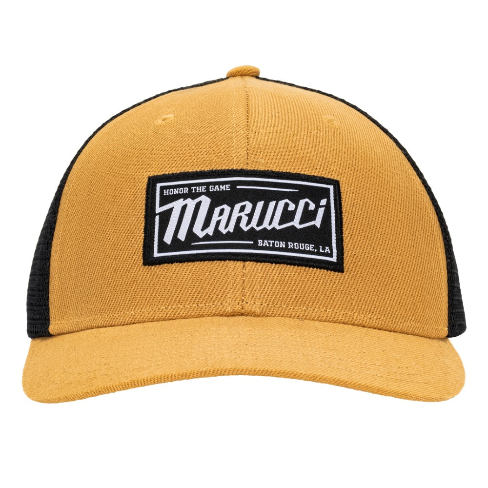 Marucci Wood Shed Trucker Cap: Khaki/Black