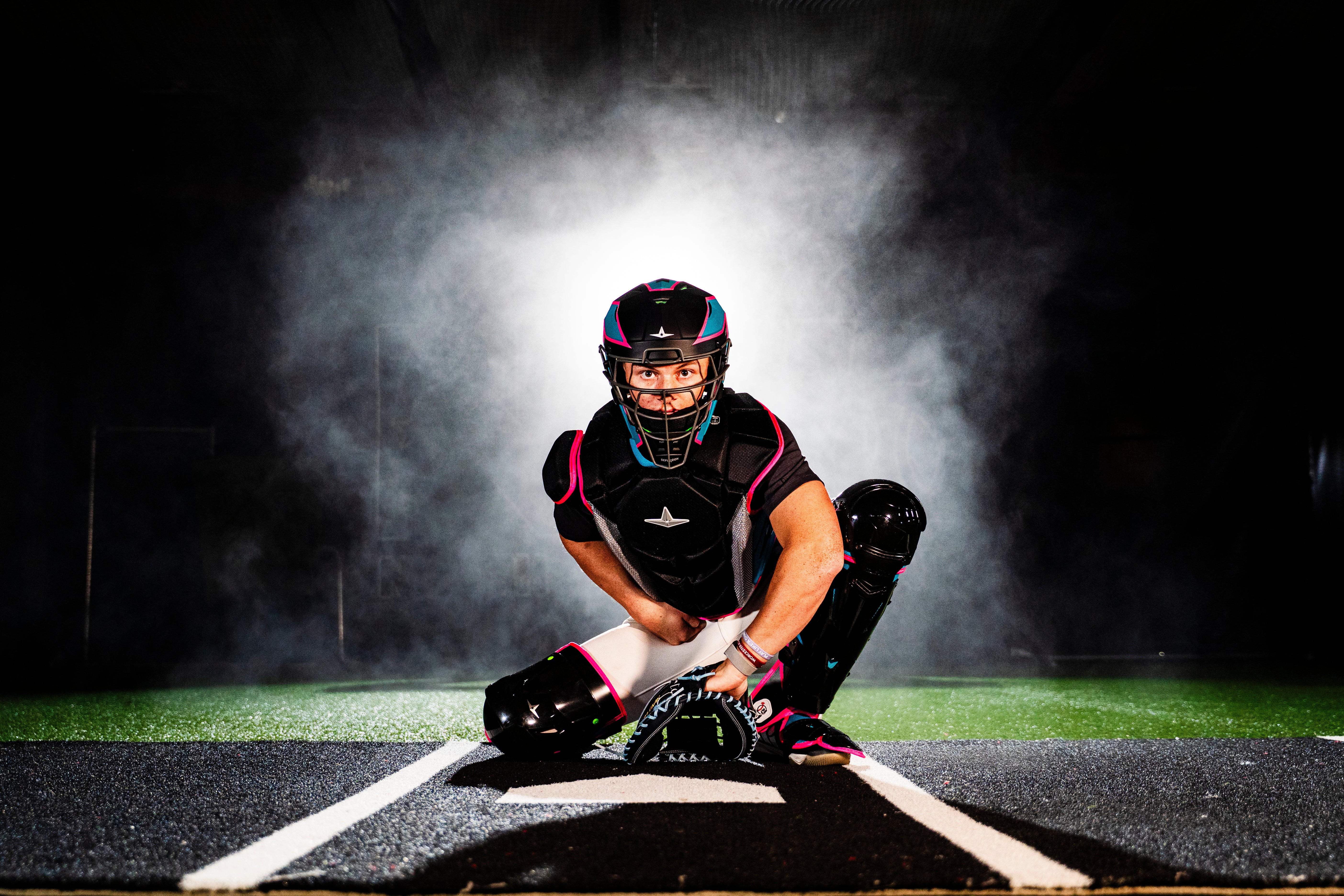 All Star MVP-PRO Short Fuse Series™ 1 Adult Catching Kits: CKCC-5-SF-BK_TE_HP Large