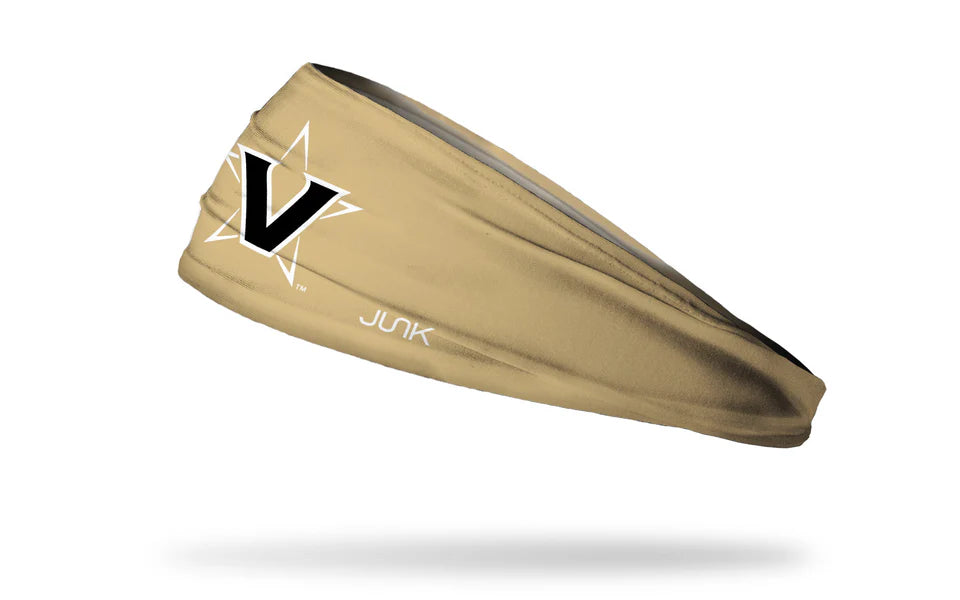 Vanderbilt University Logo Gold BBL - Junk Headband