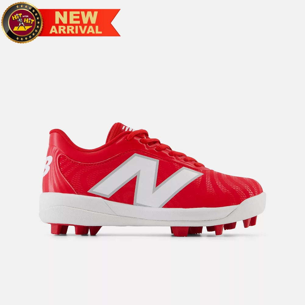 New Balance 4040v7 Youth Rubber-Molded: Team Red
