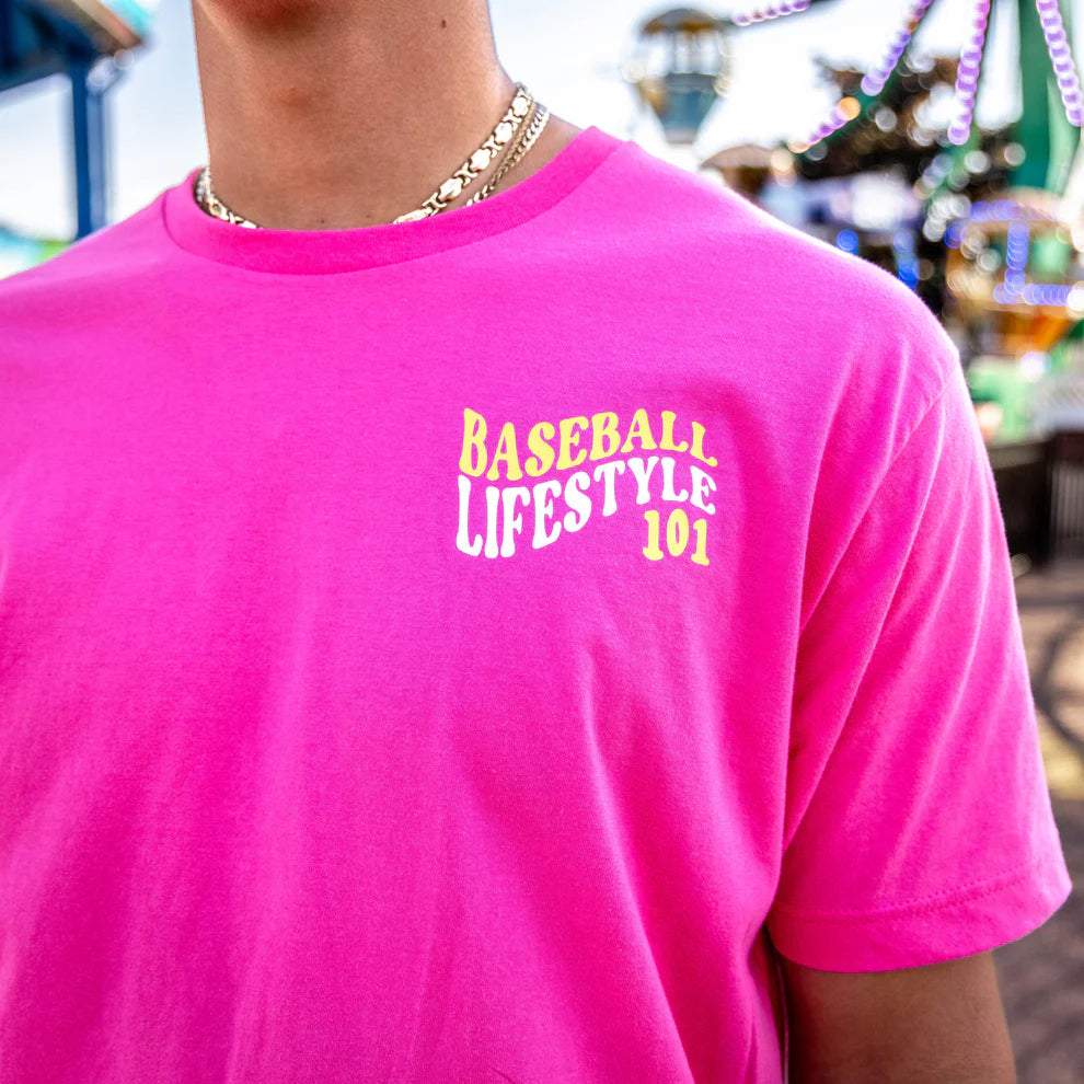 Baseball Lifestyle 101 Summer Nights Adult Tee