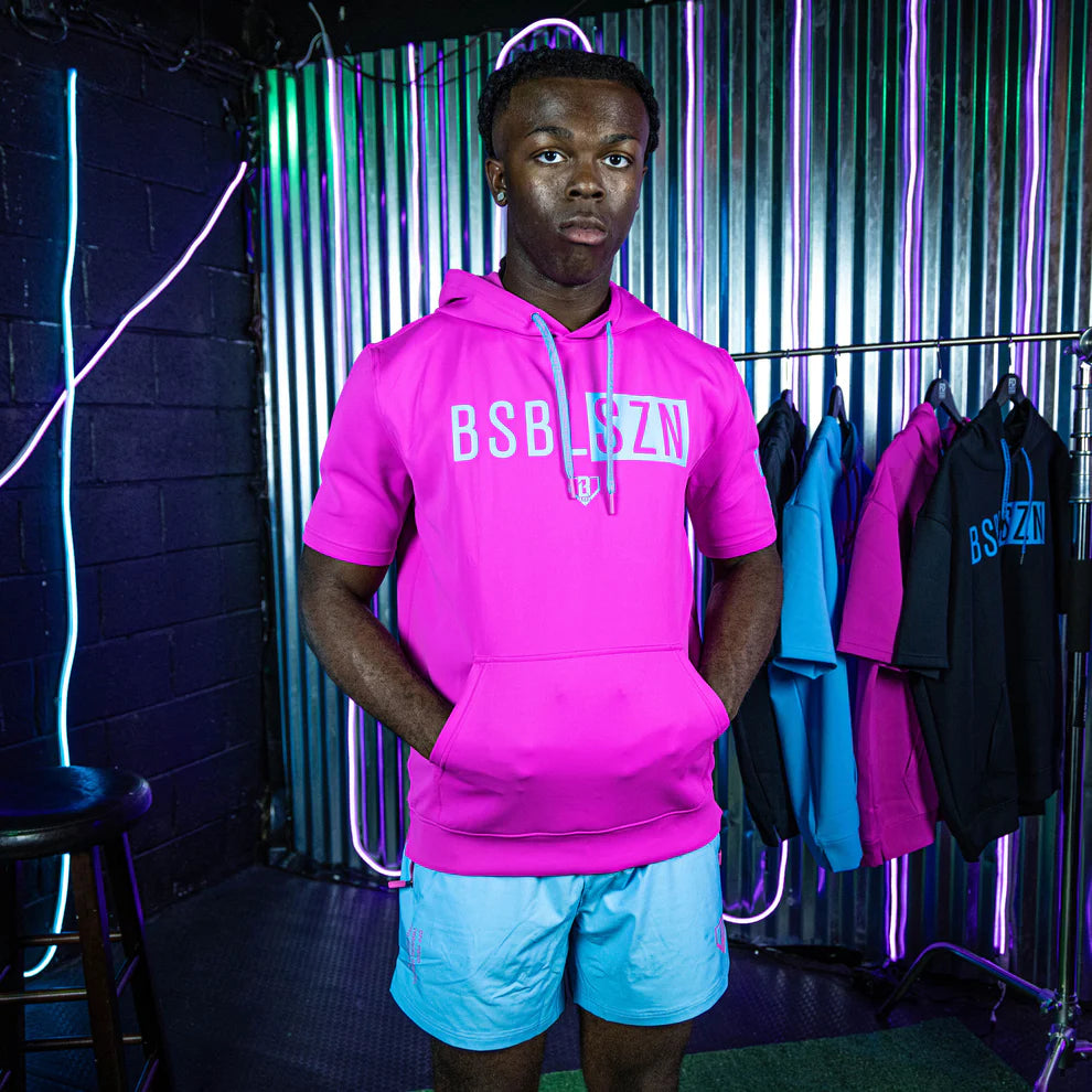 Candy pink hoodie sales