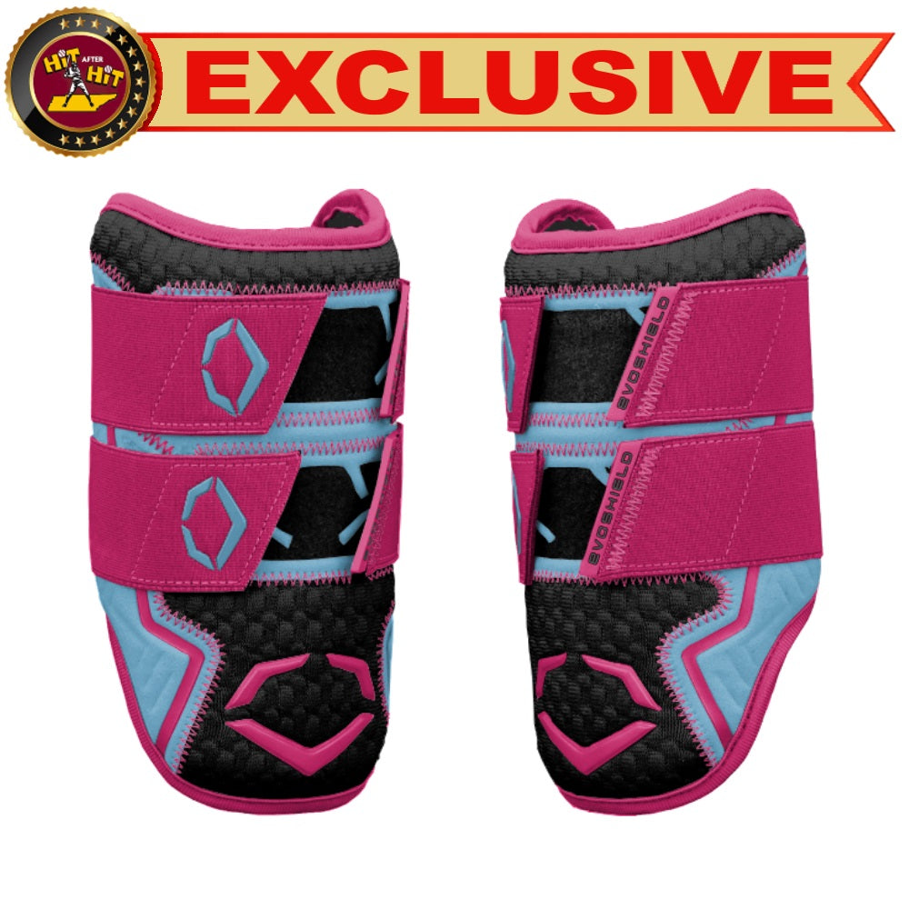 EVOSHIELD CUSTOM EXCLUSIVE PRO-SRZ™ 2.0 BATTER'S DOUBLE STRAP ELBOW GUARD: MIAMI VICE