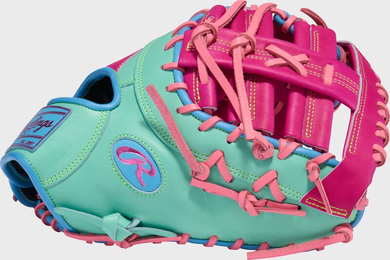 Rawlings Heart of the Hide ColorSync 10 Berry Mint 13-Inch First Base Mitt: PRORDCT-10BEM