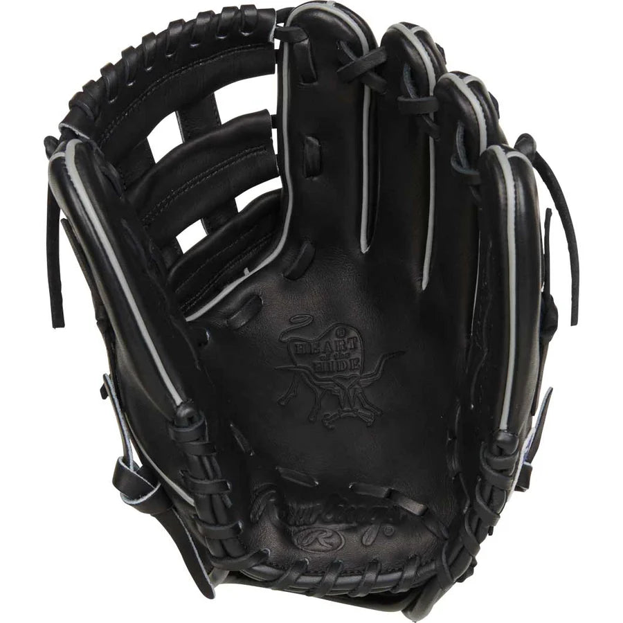 Rawlings Heart of the Hide 11.75" Traditional Black Infield Glove: RPROT205W-6B