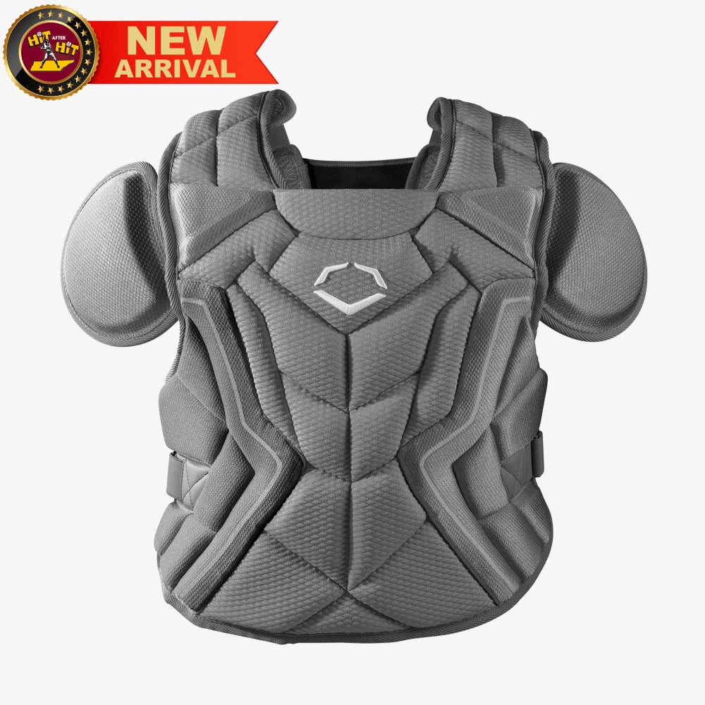 Pro-SRZ™ 2.0 Baseball Catcher’s Adult Gray Chest Protector: WB5762502AD