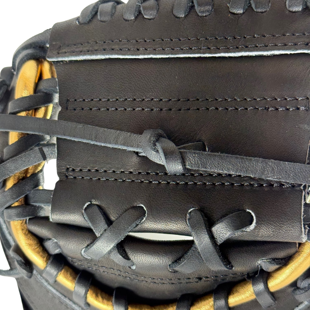 Rawlings Custom 34" Heart of the Hide Black and Gold Catchers Mitt: PROYM4-23