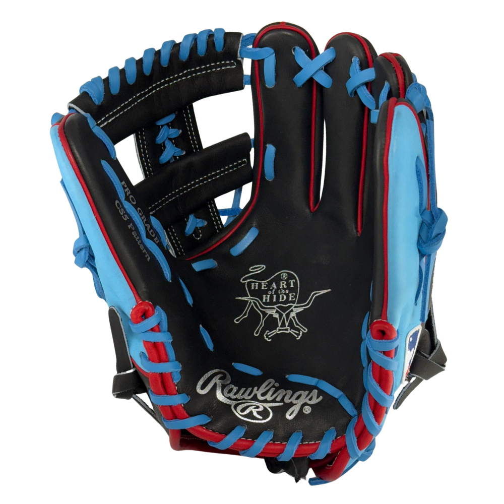 Rawlings Custom Black and Columbia Blue Heart of the Hide PROCS5-19 11.5" Baseball Glove