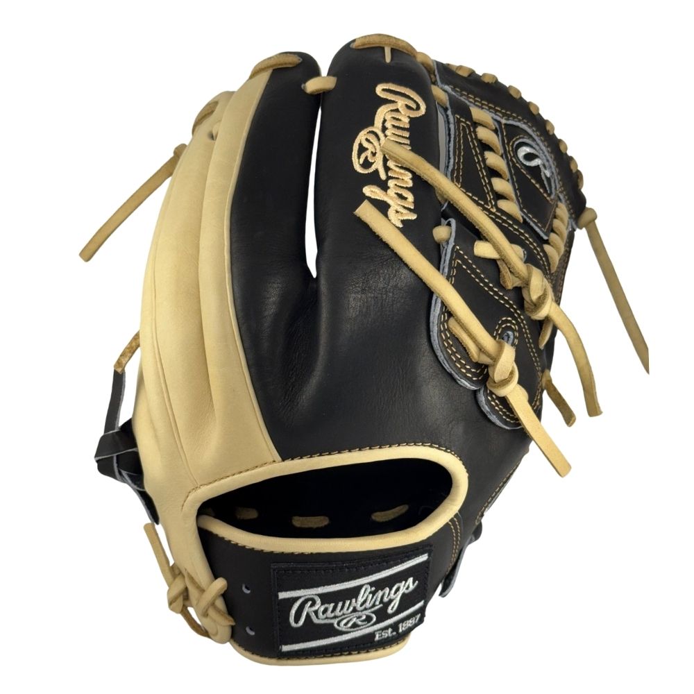 Rawlings 軟式グローブ 黒/黄　美品 Rawlings Custom PRO206-30 Heart of the Hide 12