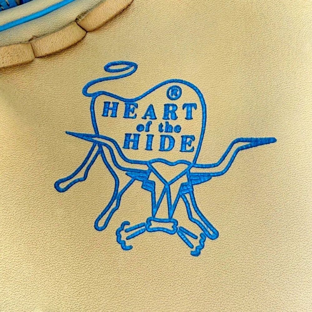 Rawlings Custom PRO206-30 Heart of the Hide 12" Pitcher's Glove: Camel/Columbia Blue