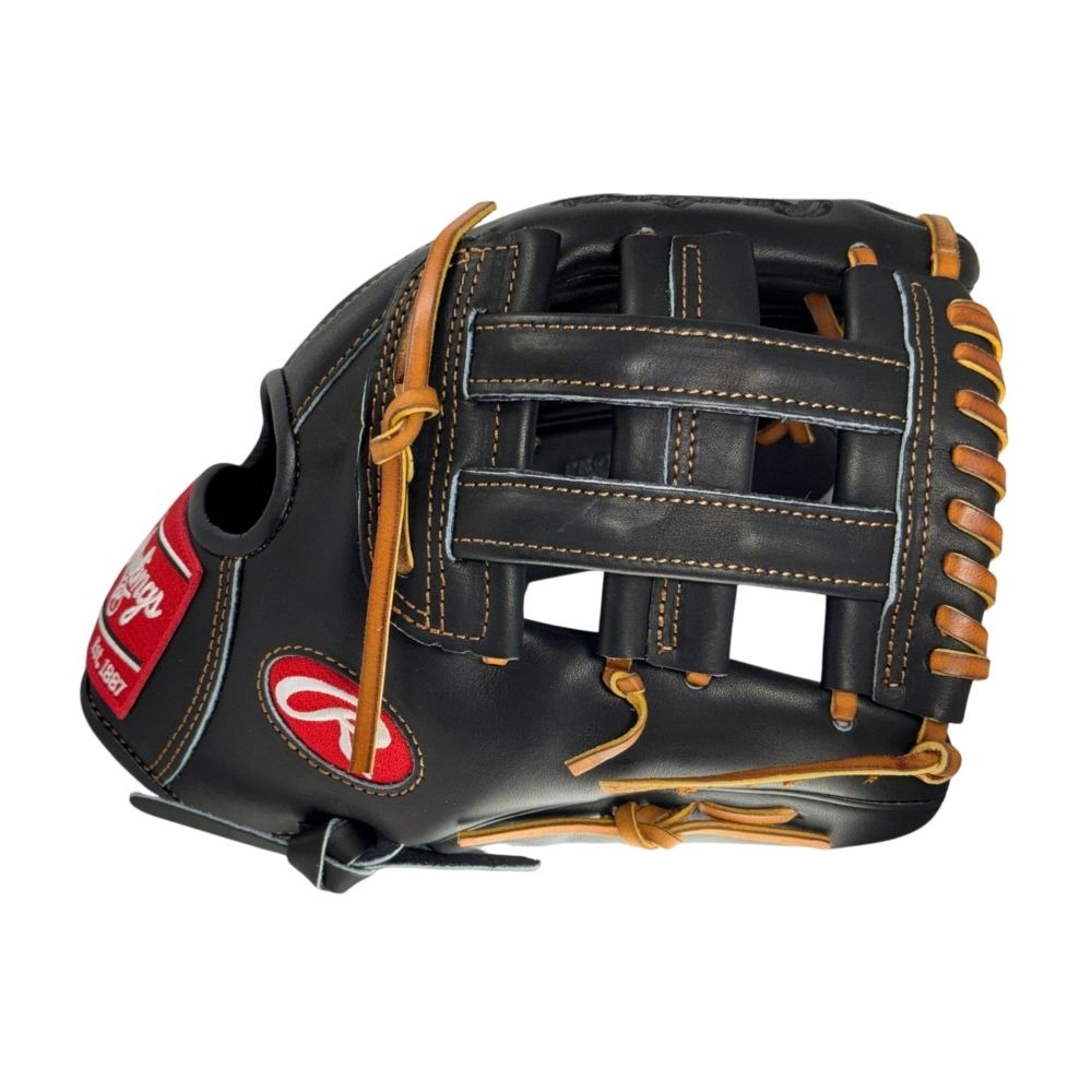 Rawlings Heart of the Hide Custom 12" Black Infield Glove: PRO206-6