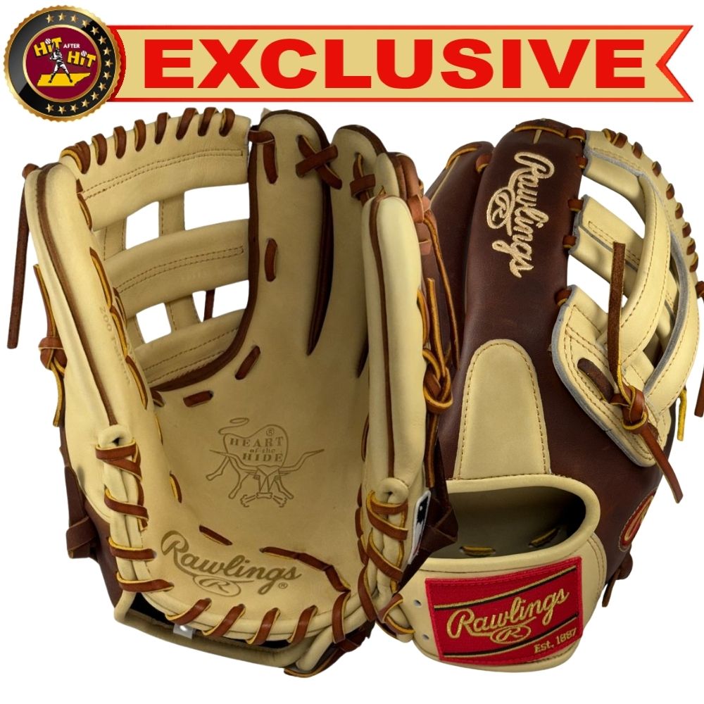Rawlings Heart of the Hide Custom 12" Timberglaze and Camel Infield Glove: PRO206-6