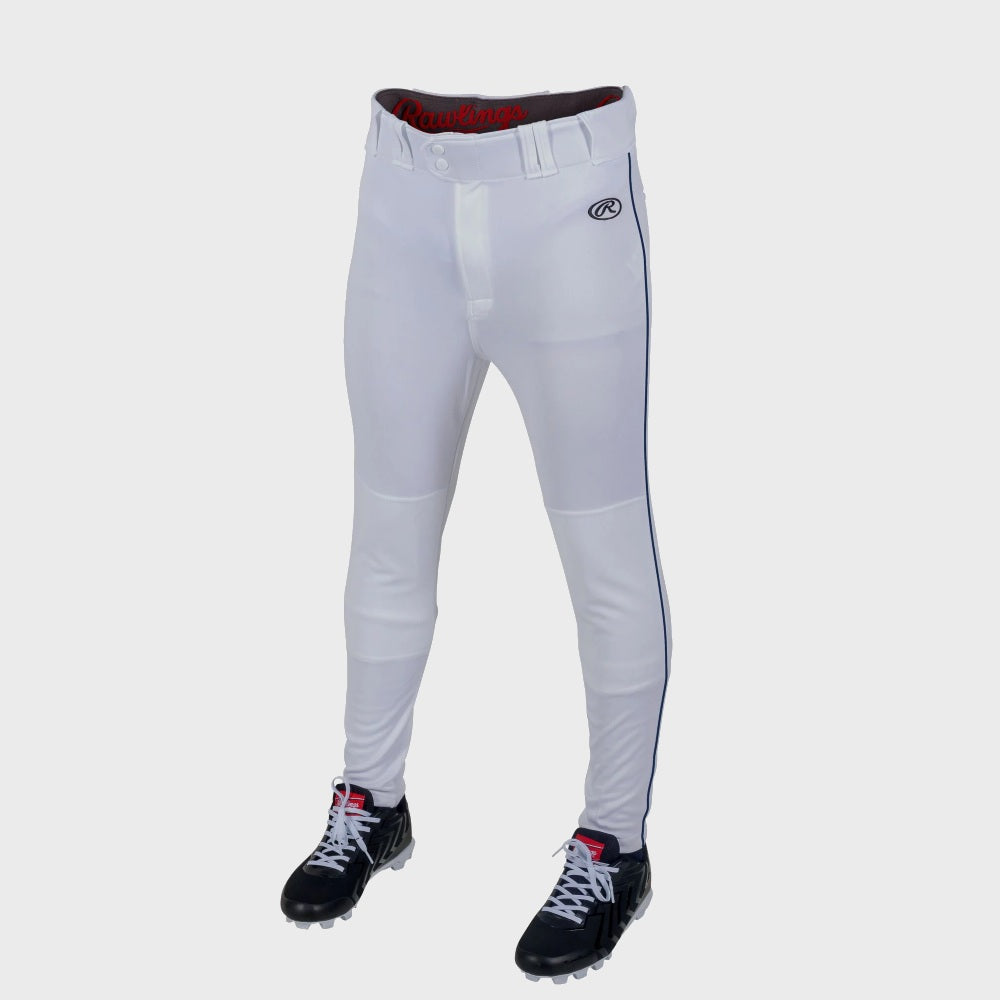 Rawlings Youth Launch White/Navy Jogger Style Pants: YLNCHJGP