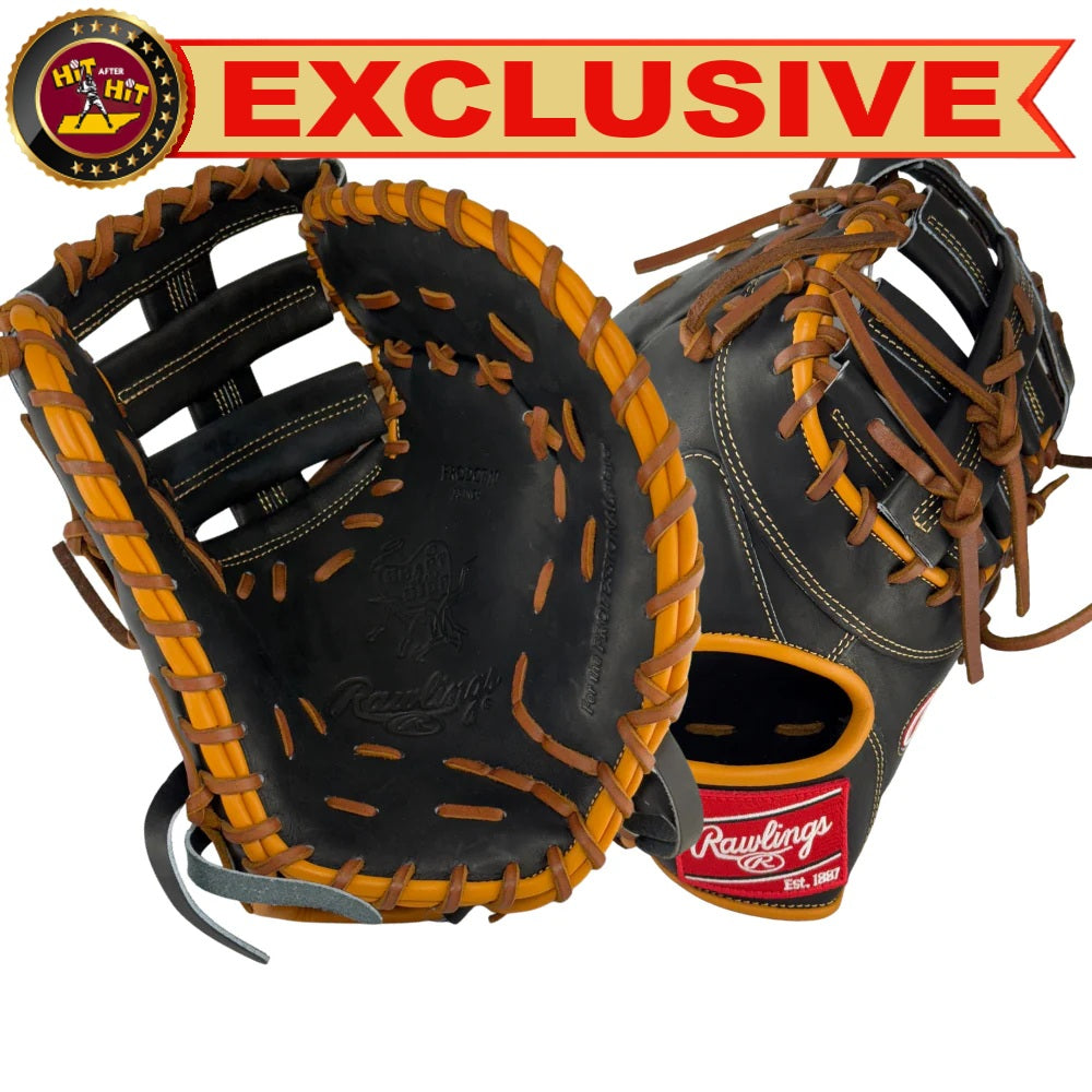 Rawlings Custom Black and Tan HOH 13" First Base Mitt: PRODCTC-10