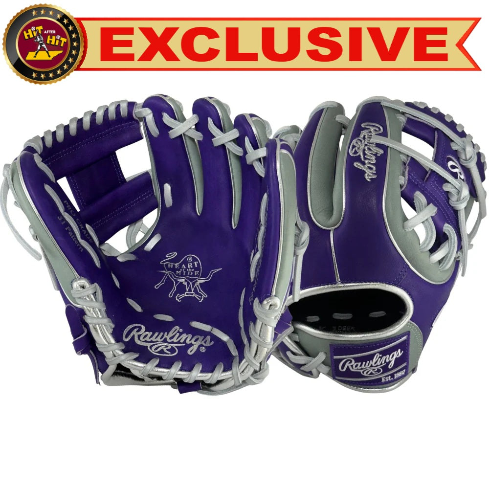 Rawlings Custom Contour Purple and Gray PRO312U-2 11.25" Infielders Glove