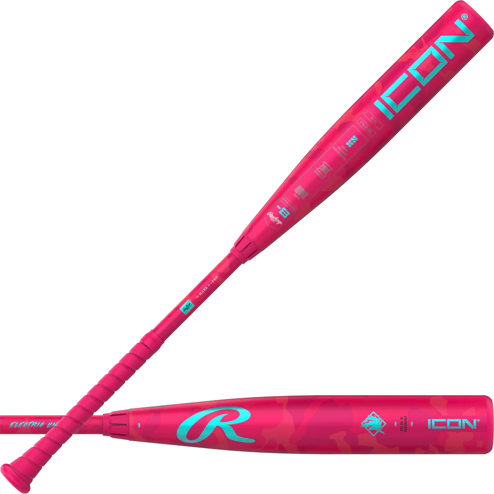 2025 RAWLINGS -8 ICON ELECTRIC UNICORN USSSA BASEBALL BAT: RUT5IPK8