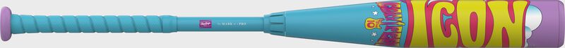 2026 Rawlings Icon Fest Light Blue USSSA Baseball Bat: RUT6IFL10