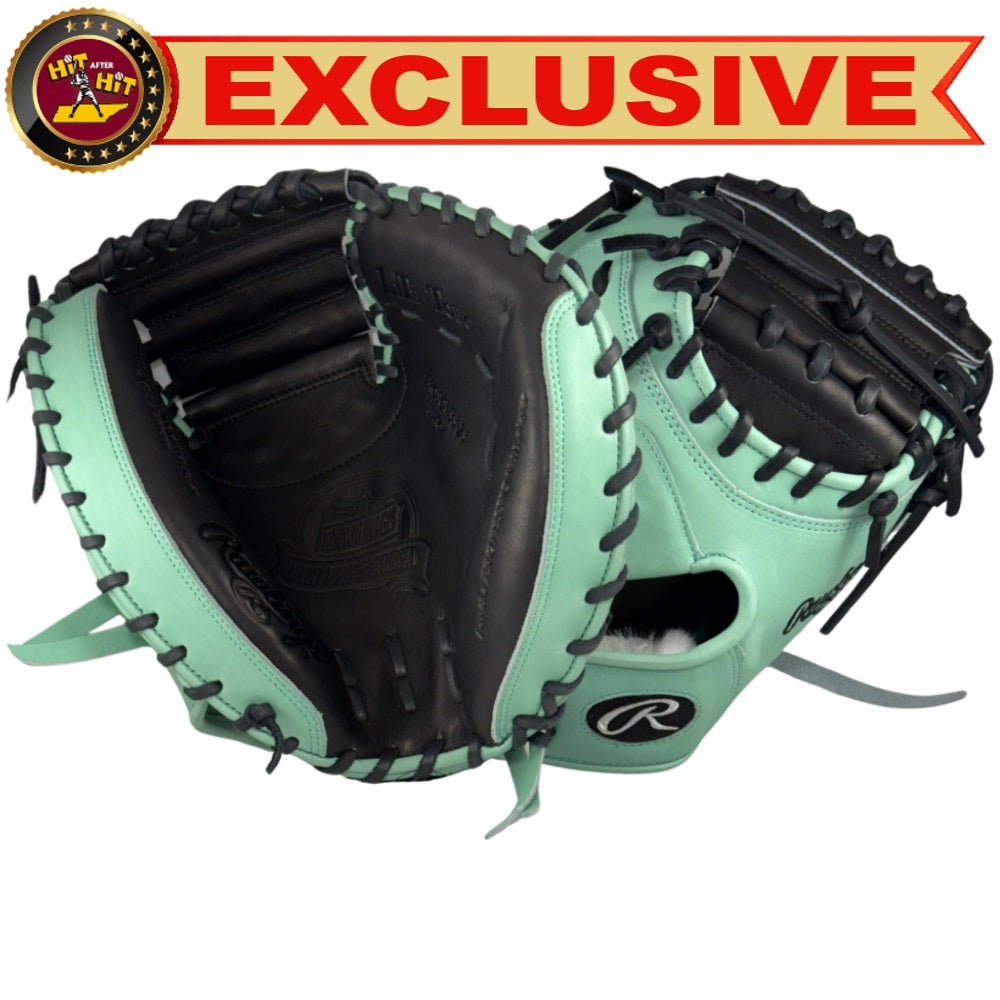 Rawlings Custom 33" PROSCM33-23 Pro Preferred Catchers Mitt: Mint/Black