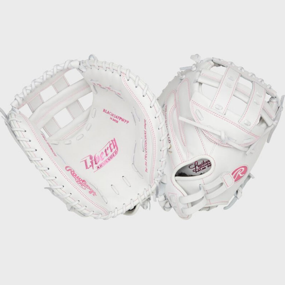 Rawlings 2025 Liberty Advanced Color Series 34" Fastpitch Catcher's Mitt: RLACM34FPWP