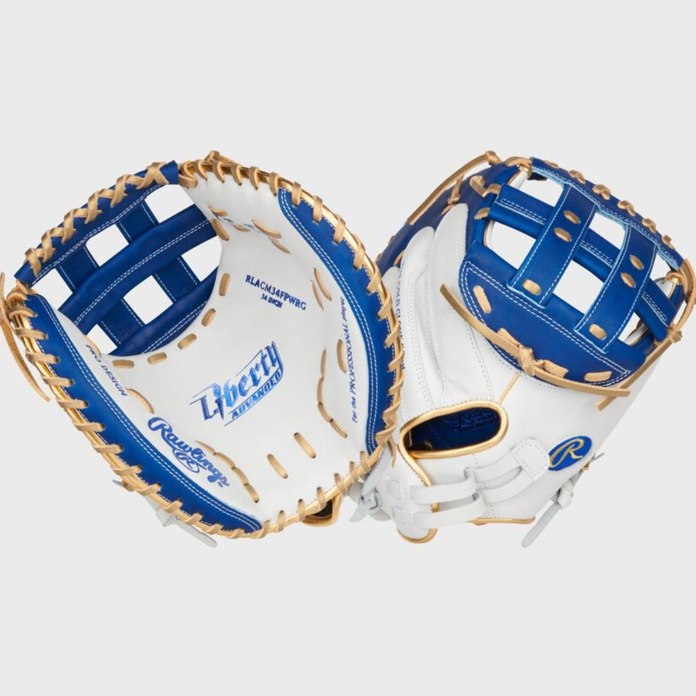 Rawlings 2025 Liberty Advanced Color Series 34" Fastpitch Catcher's Mitt: RLACM34FPWRG
