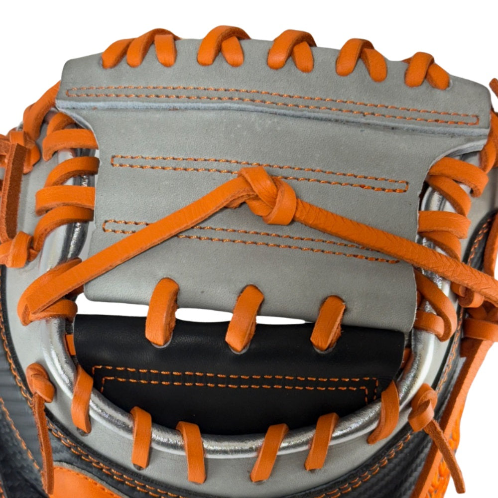 Rawlings Custom 33" Heart of the Hide Orange and Black Catchers Mitt: PROCM33DM-23