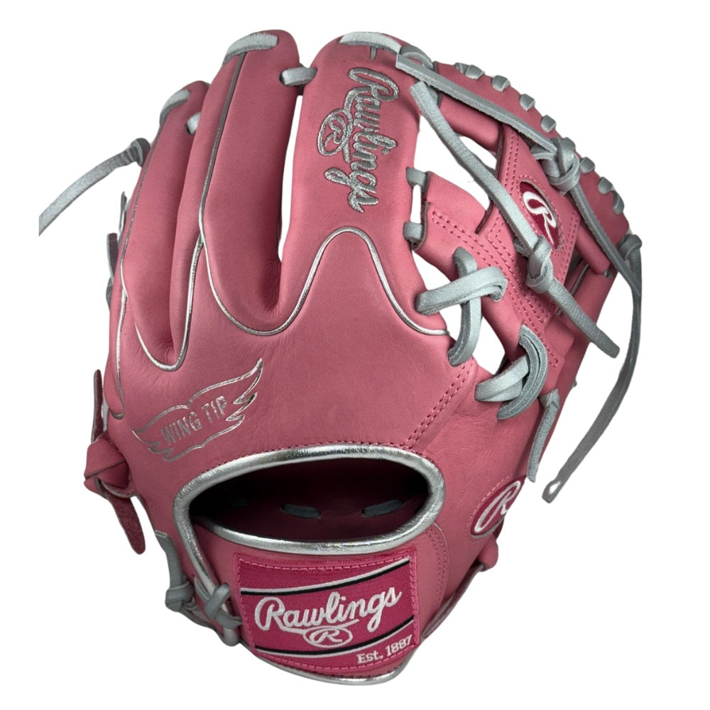 Rawlings Custom Heart of the Hide Pink 11.5" Baseball Glove: PRO204W-2