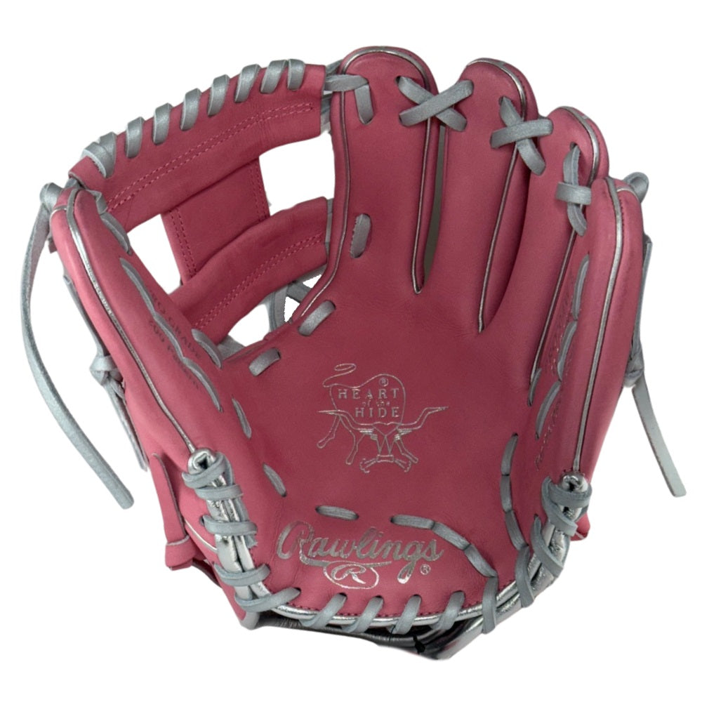 Rawlings Custom Heart of the Hide Pink 11.5" Baseball Glove: PRO204W-2