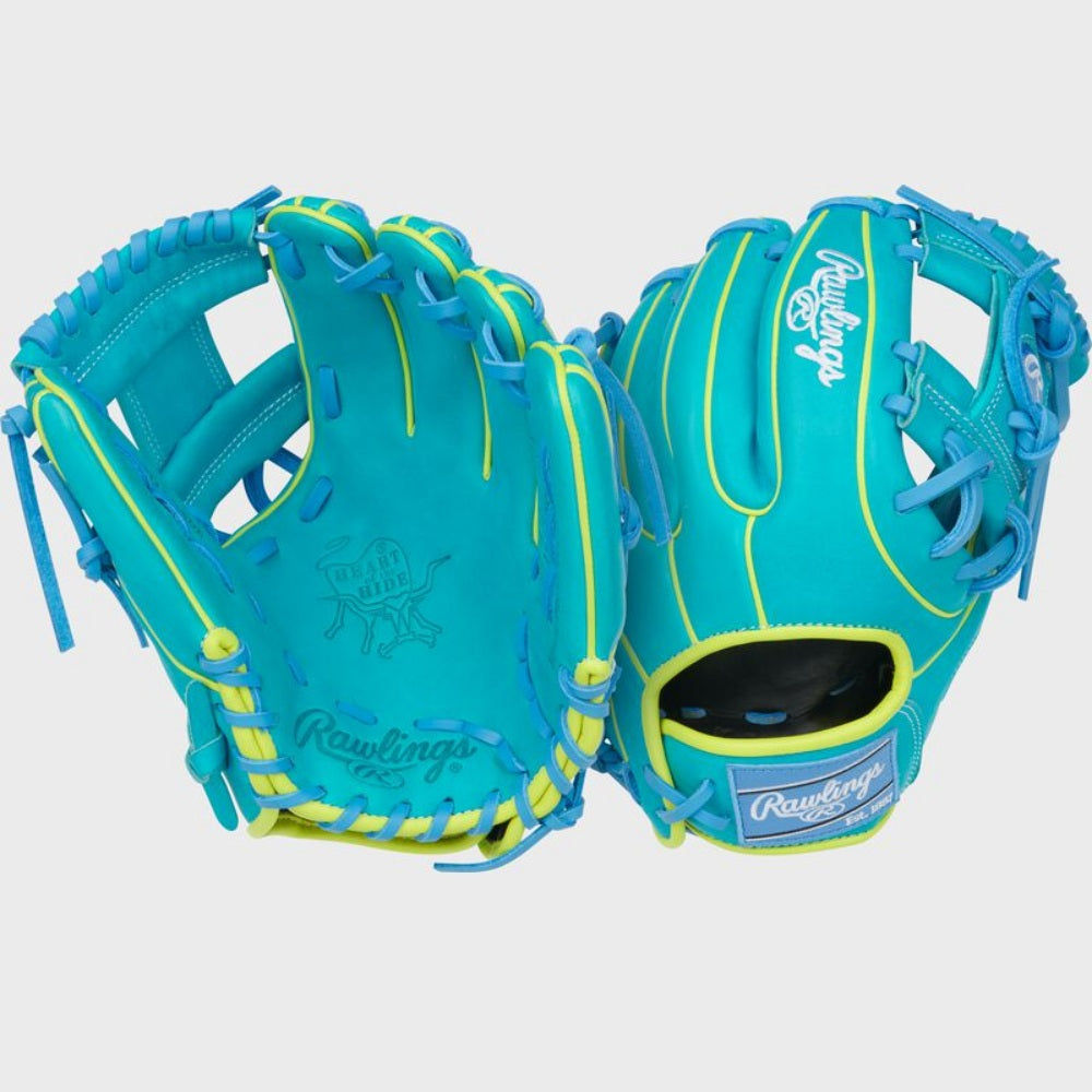 Rawlings Heart of the Hide Contour Fit 11.5" Teal Infield Glove: PROR234U-2TEY