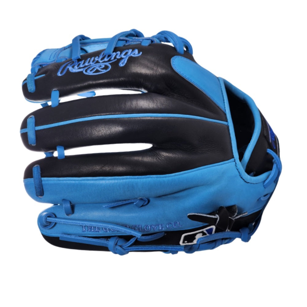 Rawlings Custom PRO204U-2 11.5" Infielders Glove - Black/Colombia Blue