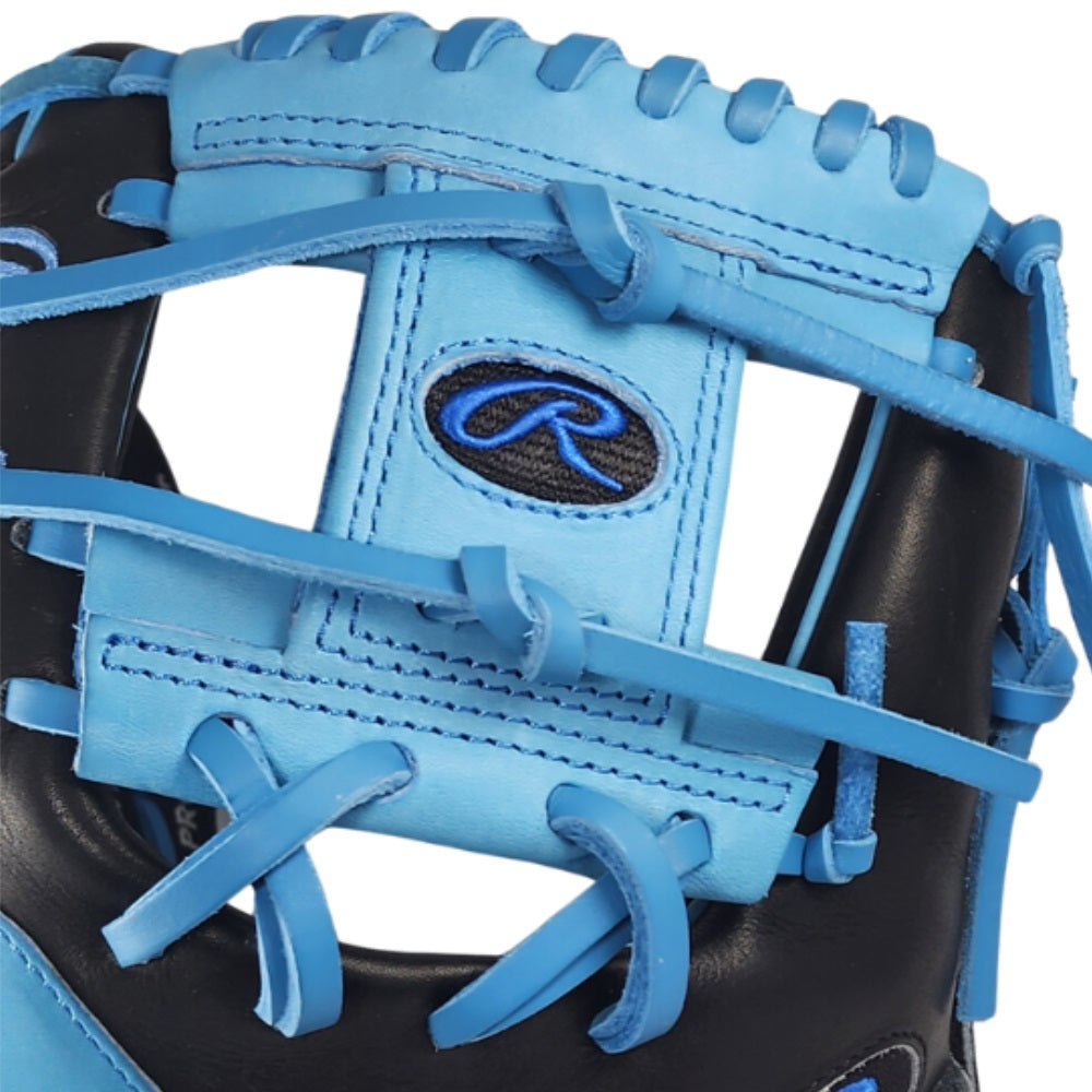 Rawlings Custom PRO204U-2 11.5" Infielders Glove - Black/Colombia Blue