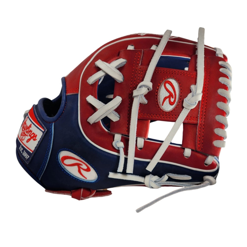 Rawlings Custom 11.25" Heart of the Hide Infield Glove - Royal/Red: PRO312U-2
