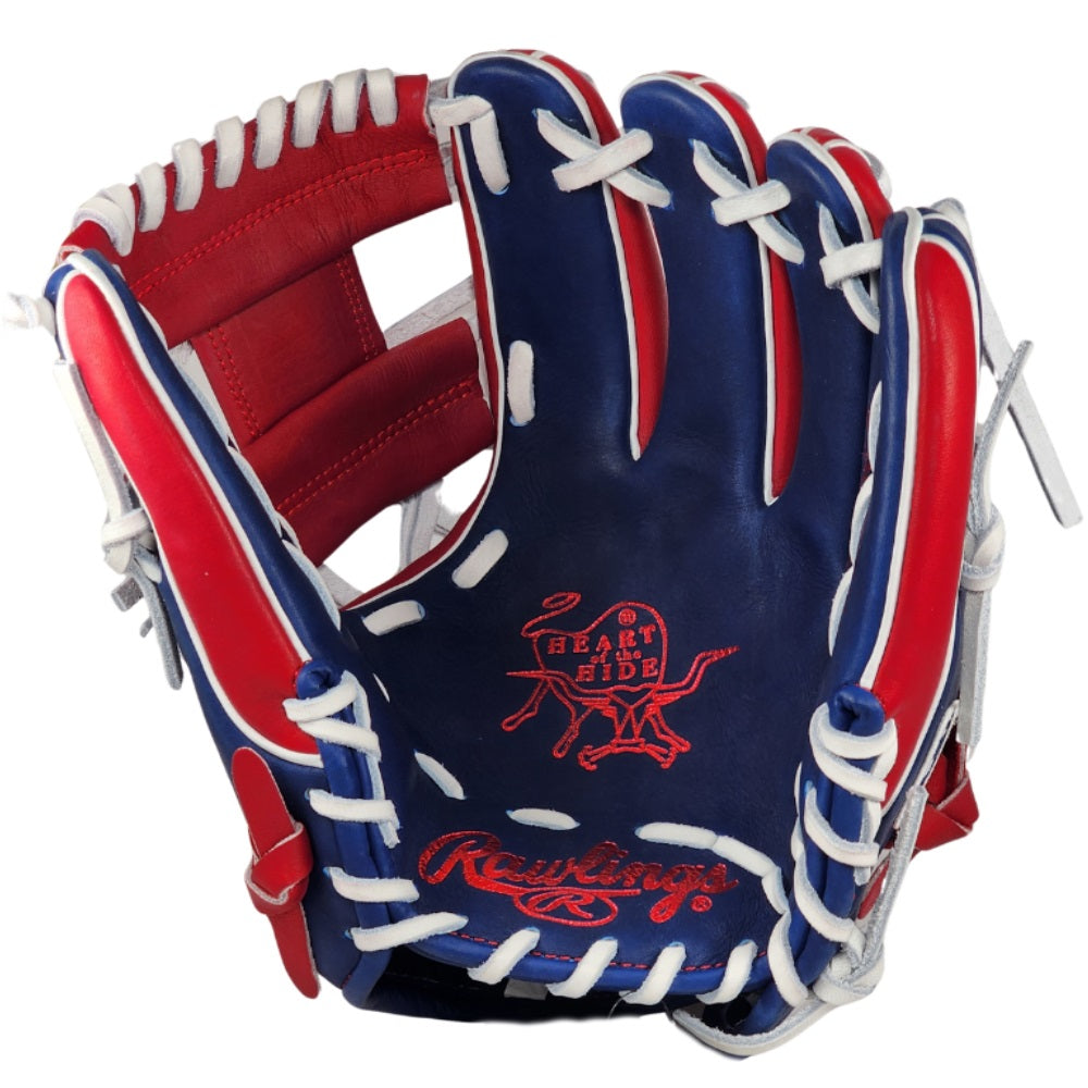 Rawlings Custom 11.25" Heart of the Hide Infield Glove - Royal/Red: PRO312U-2