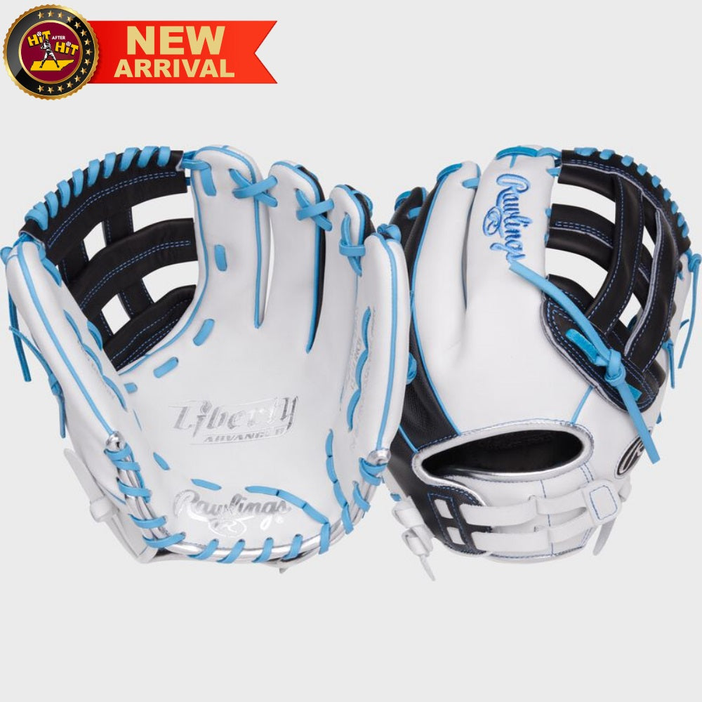 Rawlings Liberty Advanced 12.25" Fastpitch Utility Glove: RLA207SB-6WSS