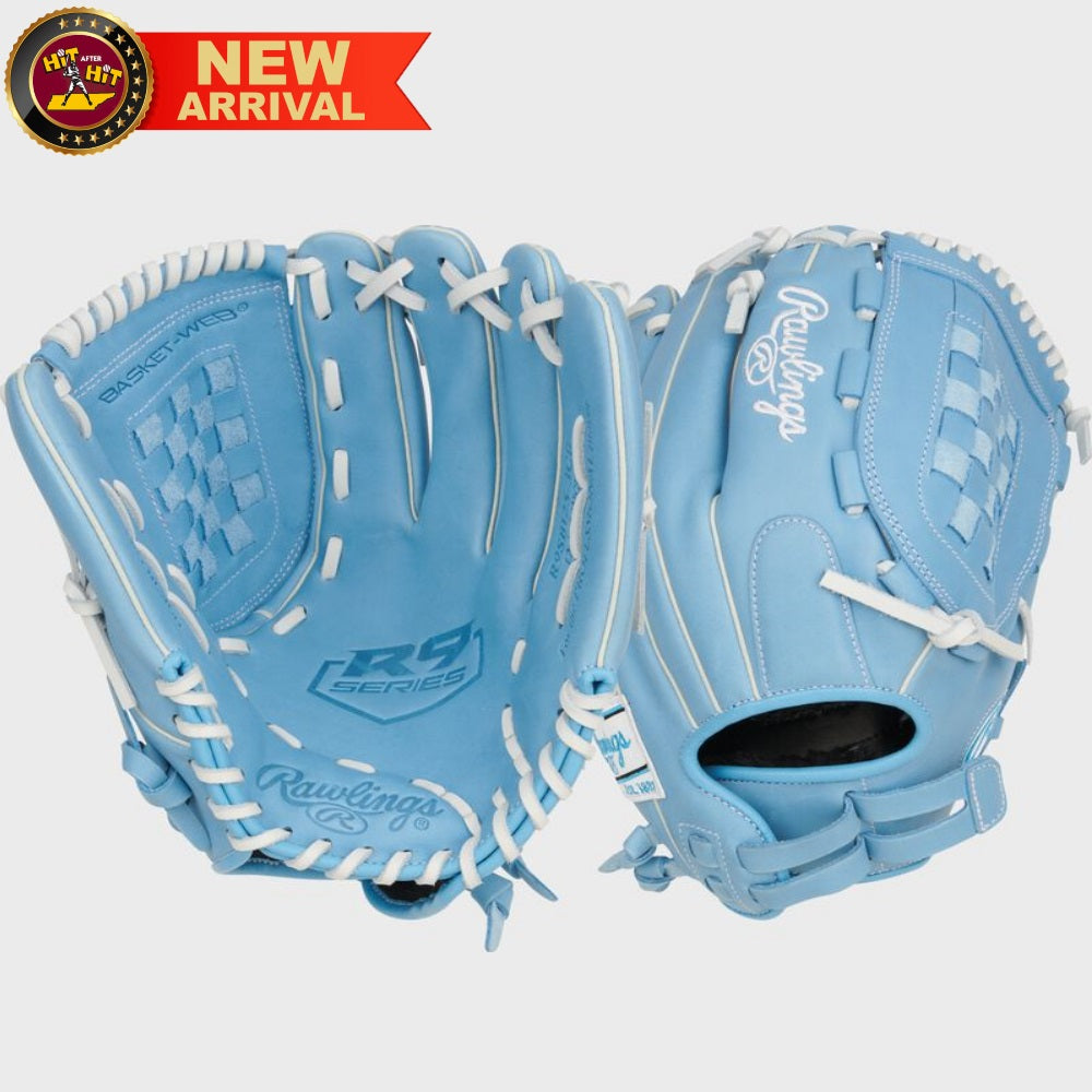 Rawlings R9 Series 12.5" Fastpitch Utility Glove: R9SB125-3CB