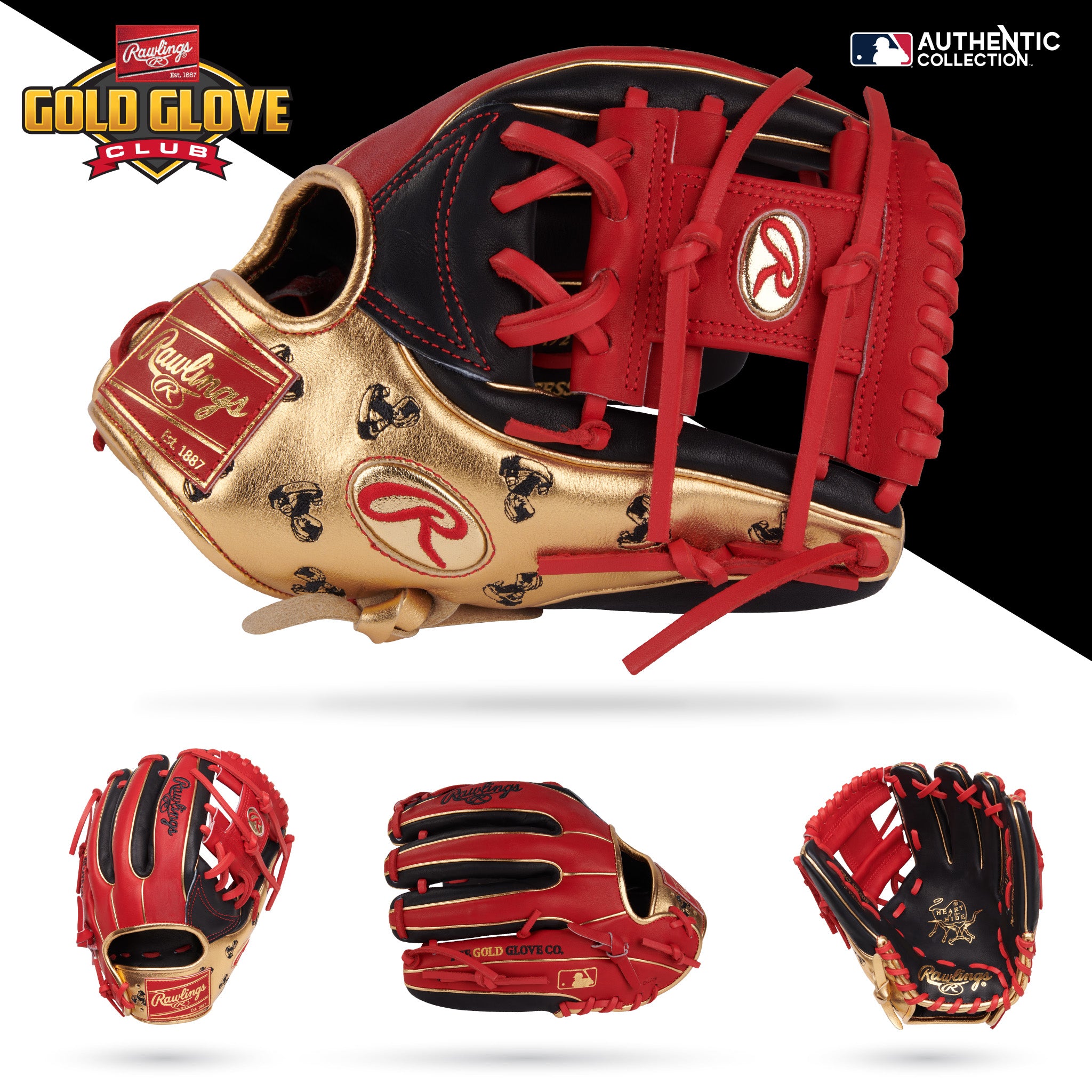 Rawlings June 2025 11.5" Heart of the Hide Gold Glove Club: PRO-GOLDYIX