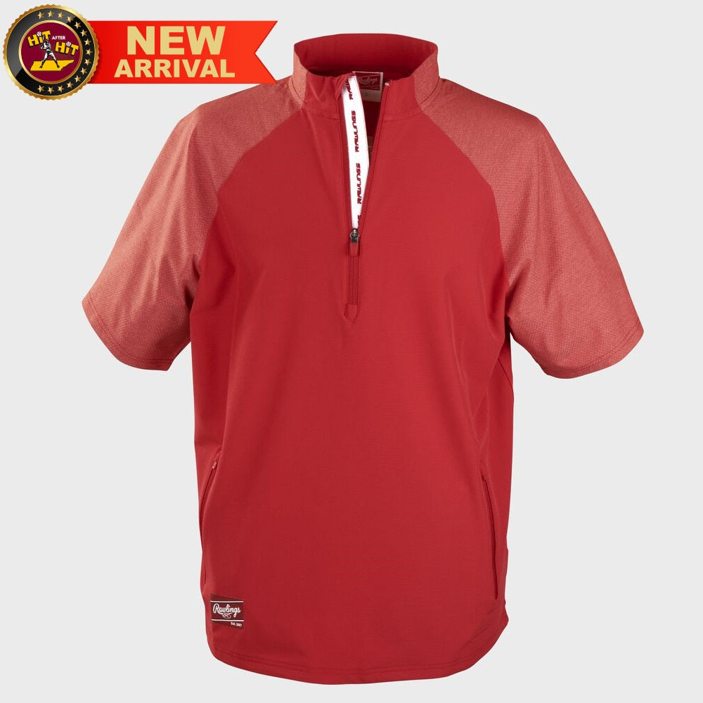 Rawlings Red ColorSync Short Sleeve Cage Jacket: CSSSJ2