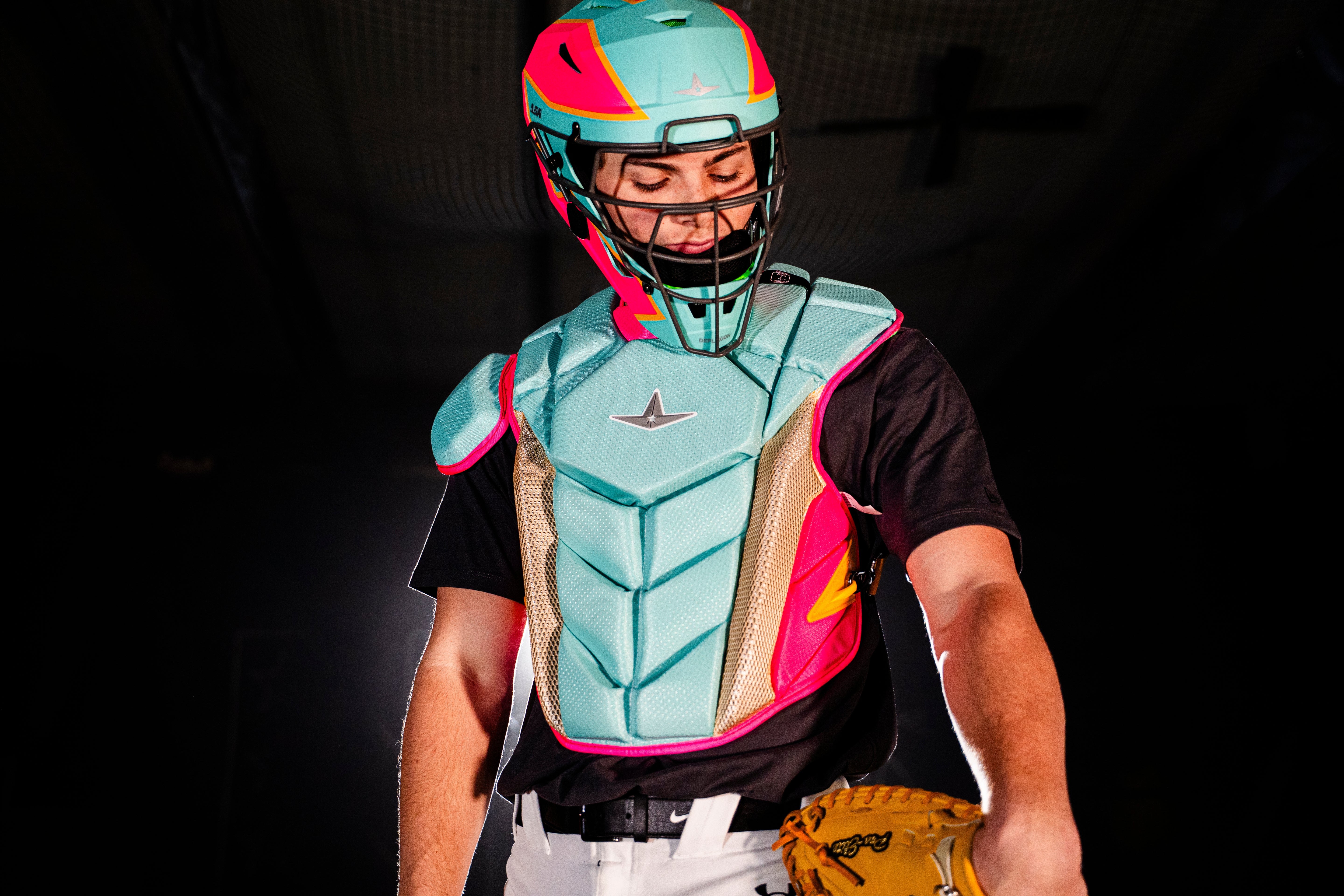 All Star MVP-PRO Short Fuse Series™ 1 Youth Catching Kits: CKCC-5-SF-MT_HP_GO_SV Small