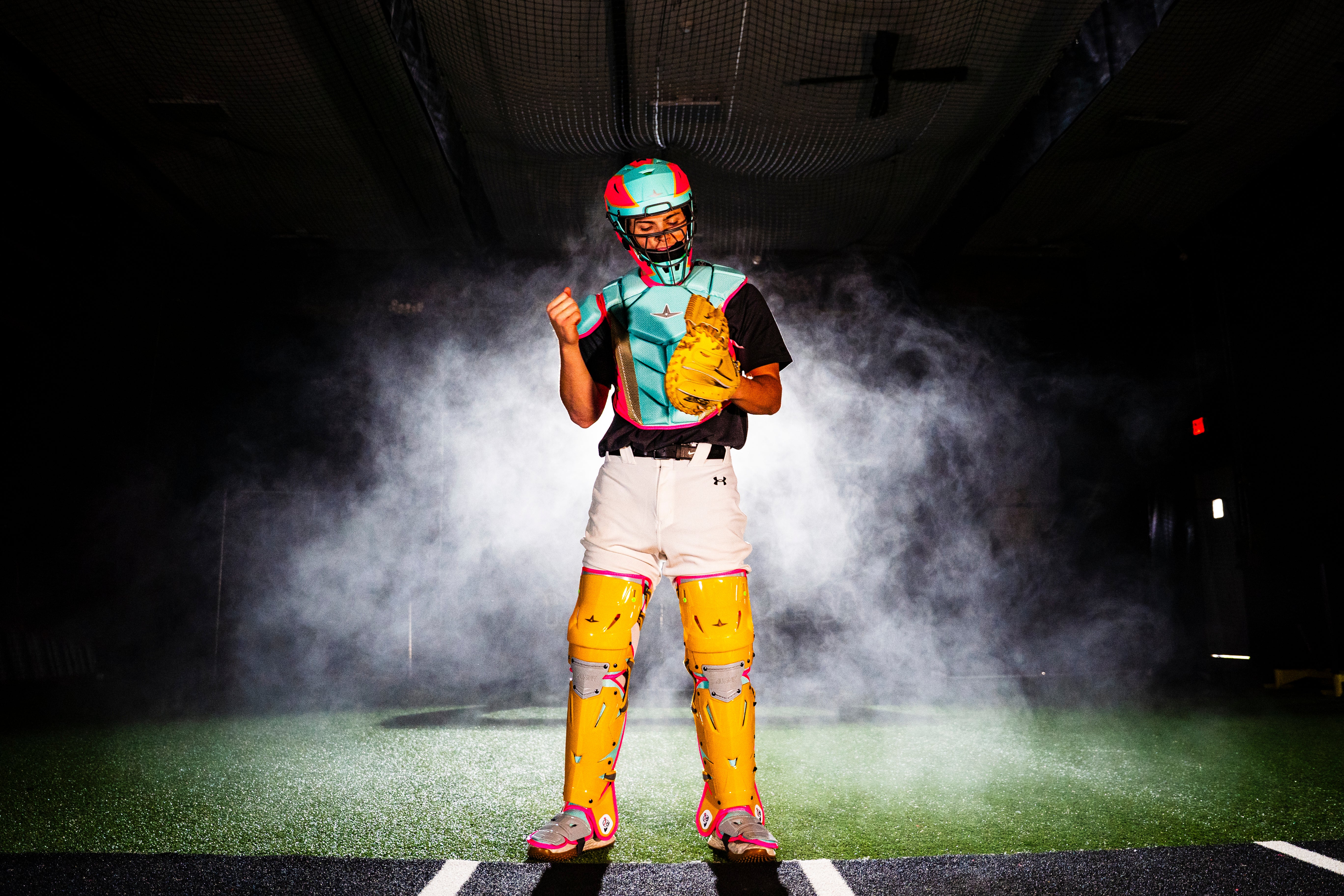 All Star MVP-PRO Short Fuse Series™ 1 Youth Catching Kits: CKCC-5-SF-MT_HP_GO_SV Small