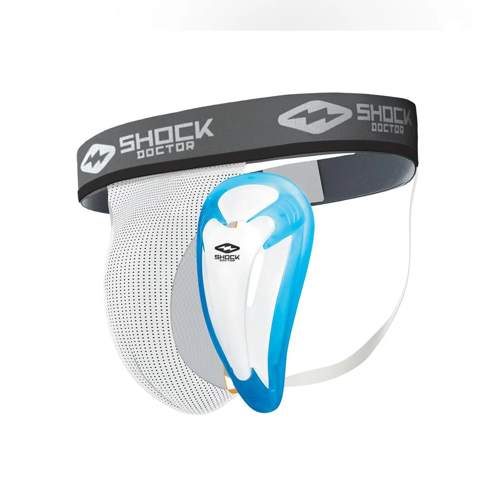 Shock Doctor Supporter with Bio-Flex Cup: White