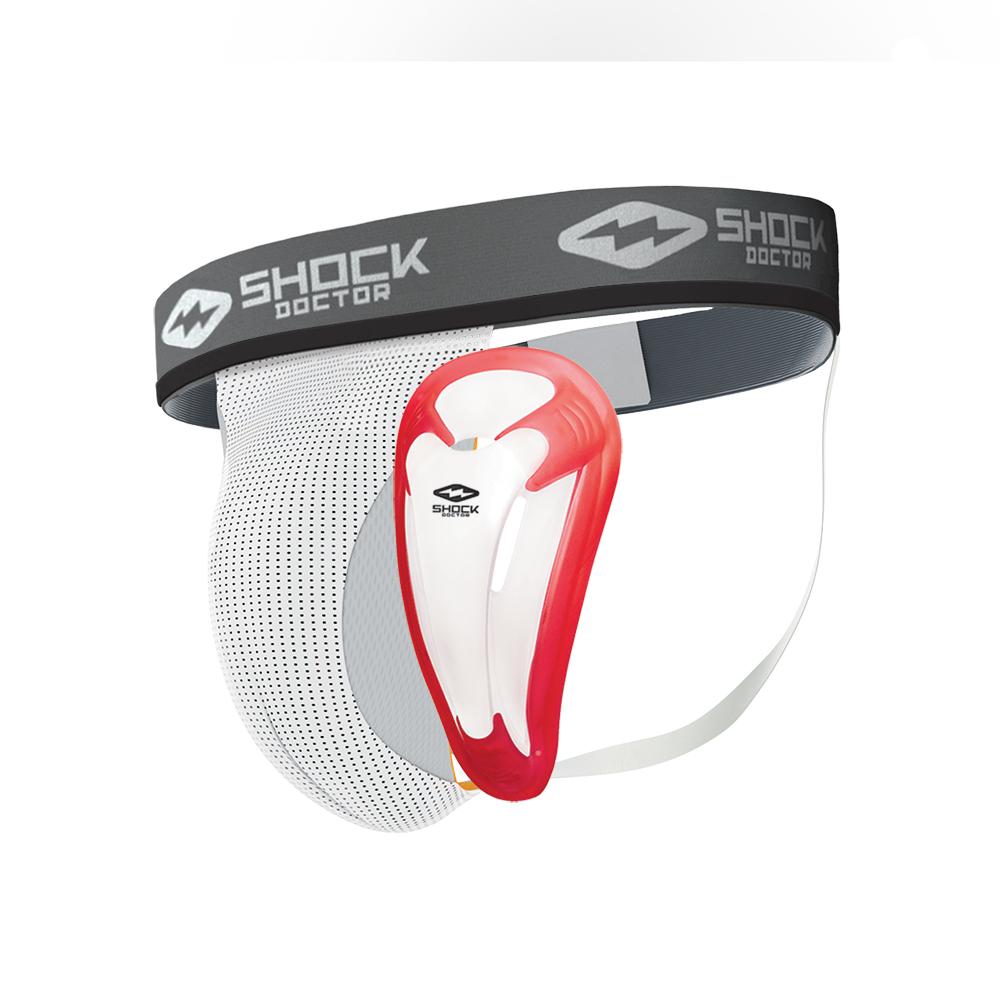 Shock Doctor Supporter with Bio-Flex Cup: White