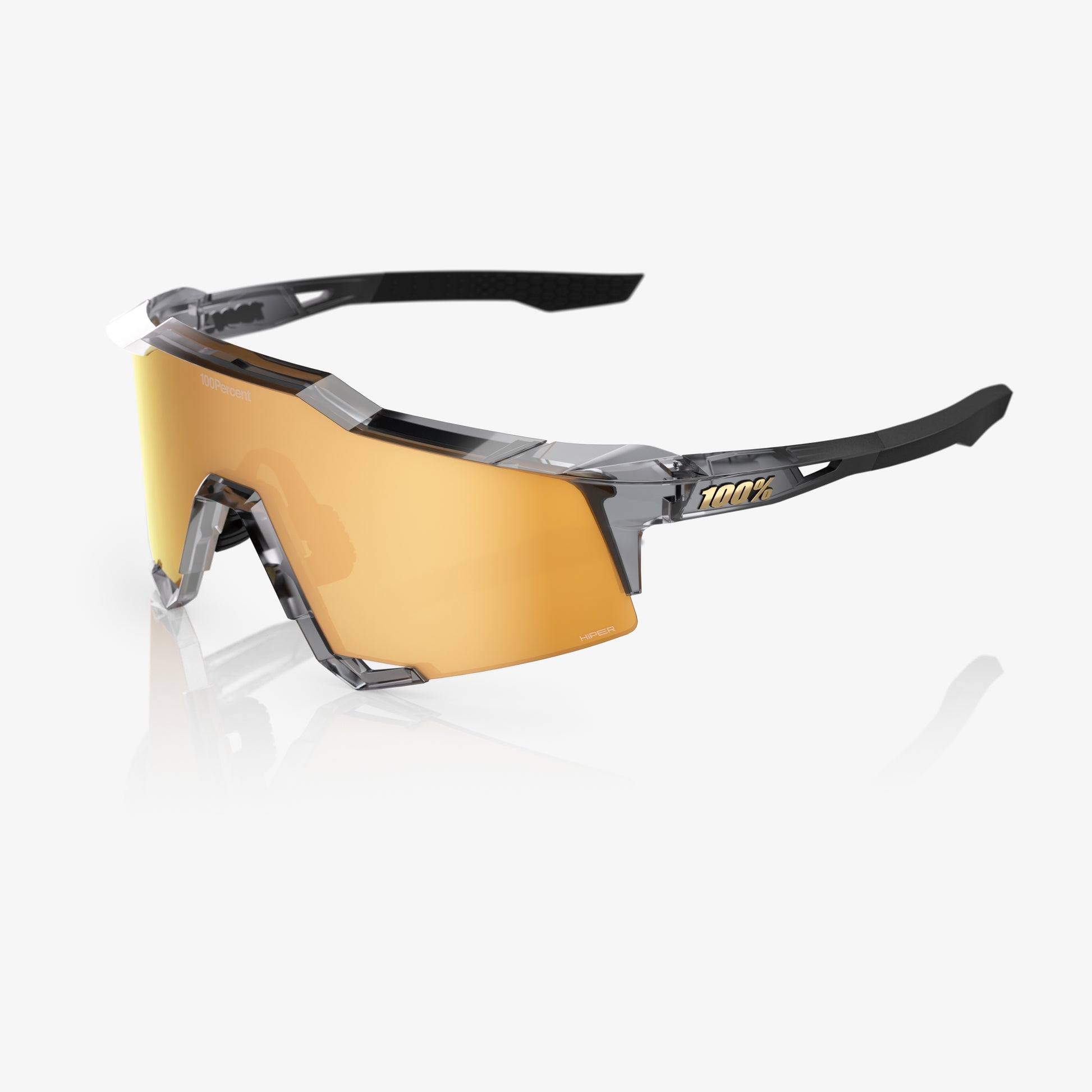 100% SPEEDCRAFT® MLB Authentic Polished Translucent Grey HiPER® 24K Gold Mirror Lens 60007-10077