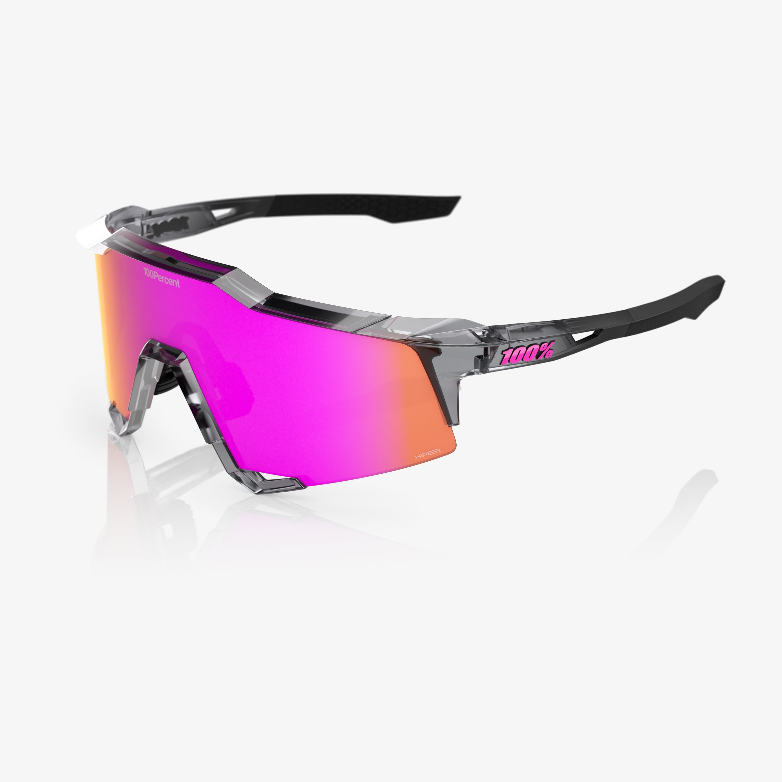 100% SPEEDCRAFT® MLB Authentic Polished Translucent Grey HiPER® Vital Pink Mirror Lens 60007-10078