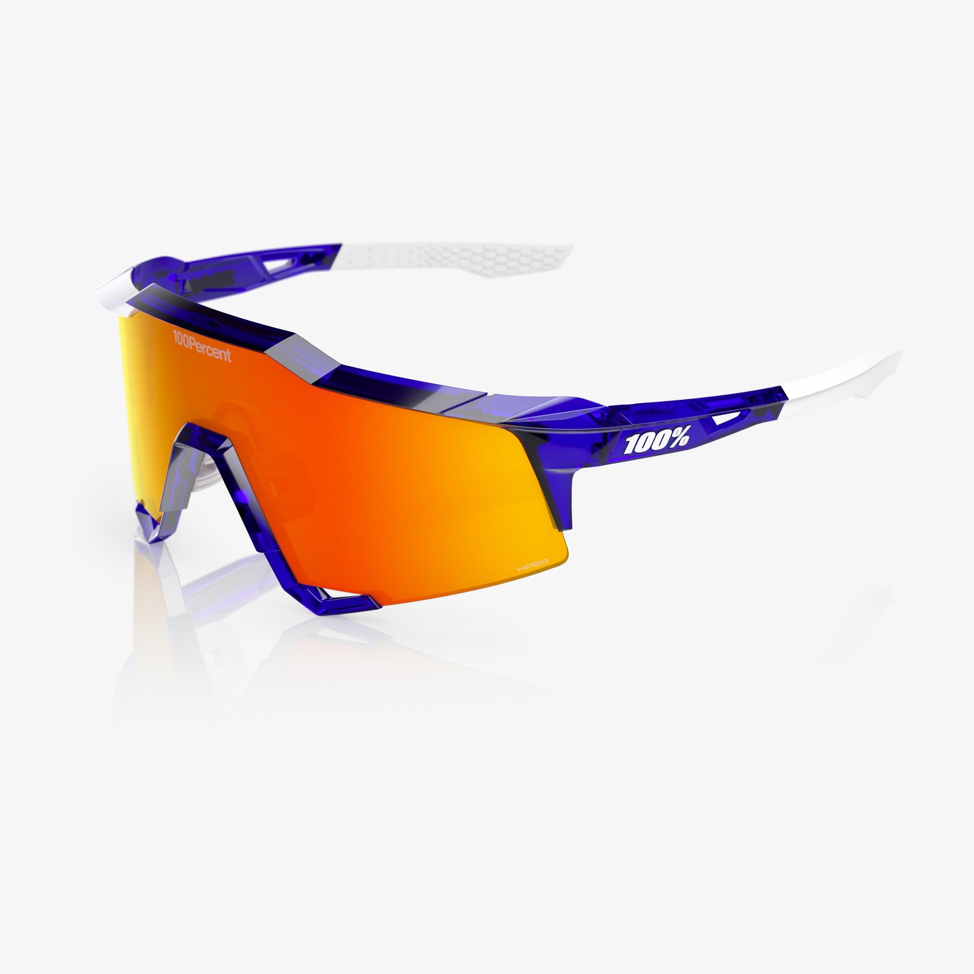 100% SPEEDCRAFT® MLB Authentic Polished Translucent Blue HiPER® Fire Red Mirror Lens 60007-10085